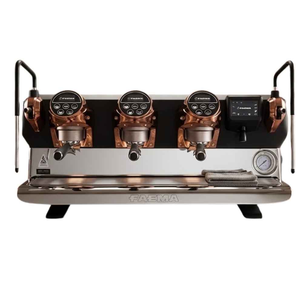 Faema E71EA3-5 Button Bakır Tam Otomatik Espresso Kahve Makinesi, 3 Gruplu